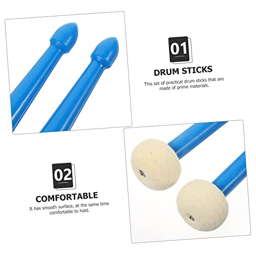 Baquetas de nylon durables para jazz y percusión color azul cielo miniatura 7