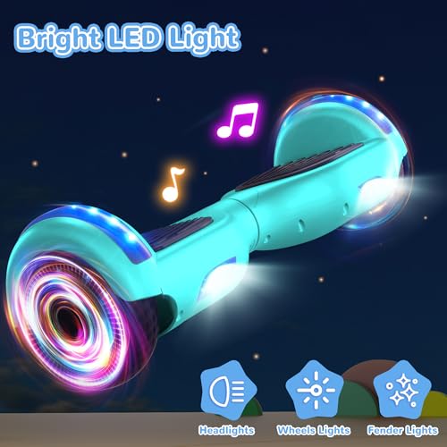 Image of SISIGAD Scooter, 6.5 inch Flash Wheels & Corlorful LED Lights, All for Girls Boys Kids Ages 6+