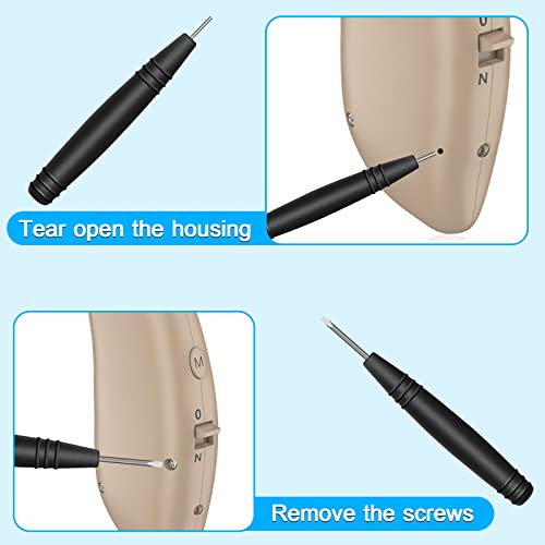 Hearing Aid Cleaning Kit, Hearing aid Cleaning Tools, Hearing Aid Brushes for Cleaning, Hearing Aid Amplifier Cleaner Kit, Hearing Aid Accessories with case, Gifts for Relatives and Friends (8 Pcs)