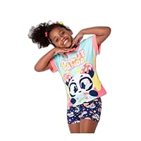 Pijama Manga Curta Viscolycra Menina Teens Panda Donuts - Puket