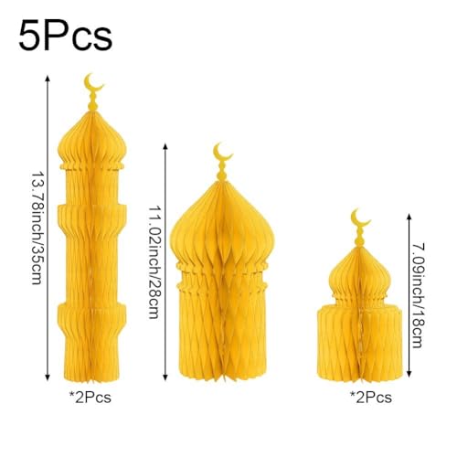 Centre de table Ramadan facile à installer kit déco 3D pour salon et bureau - 3