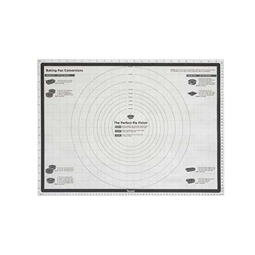 Tovolo TrueBake Sil Pastry Mat w/ Reference Marks for Baking, Food and Meal Prep, Cooking and More 25