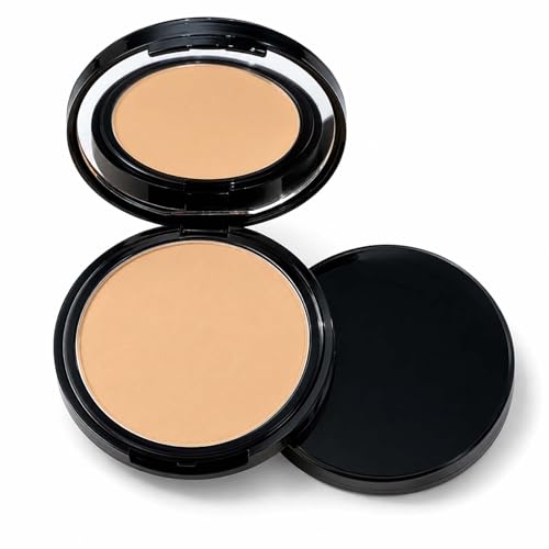 Image of Pressed Cream Concealer in Natural Shade for Camouflage & Even Skin Tone - Buildable Coverage Compact with Mirror for Touch-Ups & Natural Finish, Lightweight Creamy Texture