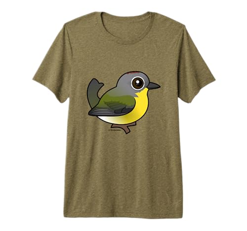 Cute Cartoon Nashville Warbler Birdorable Species Premium Tri-blend T-Shirt