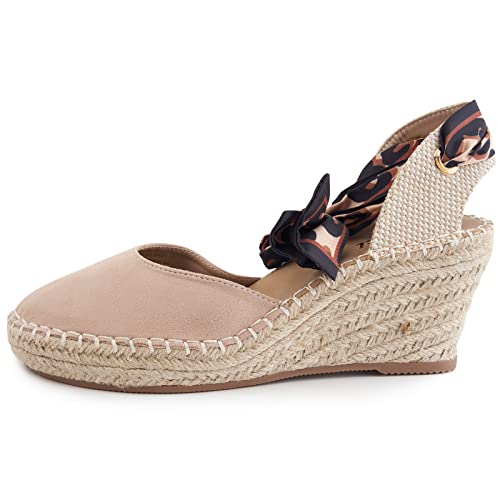Women's Comfort Closed Toe Adjusting Buckle Espadrille Wedge Sandal2
