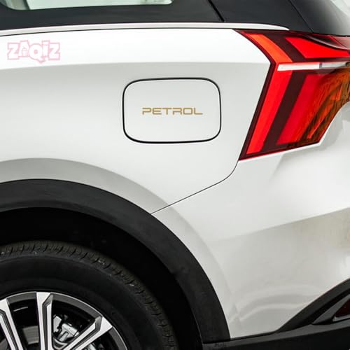 Image of Adhesive Petrol Warning Sticker for Vehicles, Perfect for Daily Use 1 Pack 2 Pieces (Gold)