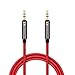 linkinperk AUX Cable 3,5mm nailon Cable de audio macho a macho Cable AUX Cable auxiliar para estéreo de coches, iPod, , Beats, ordenador, MP3 jugadores y más(0.5M)