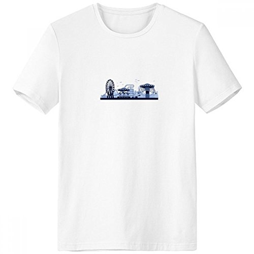 T-shirt à manches courtes homme blanc pour sport et détente en plein air S