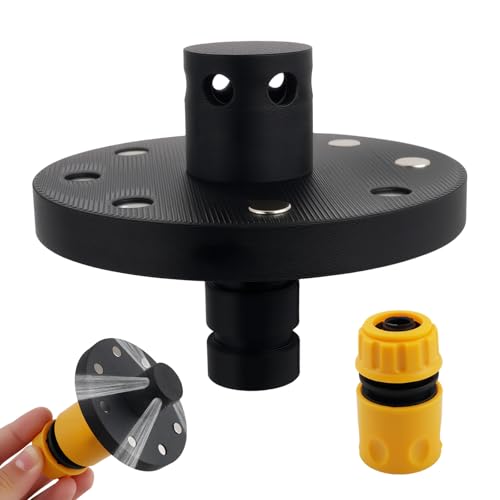 Purthog 2026 New O-Ring Chassis Cleaner Flusher Kit Magnetic Chassis Flusher with 360 Rotating Nozzle Quick Connect Undercarriage Cleaner for Cleaning Wheel Arches & Undercarriage