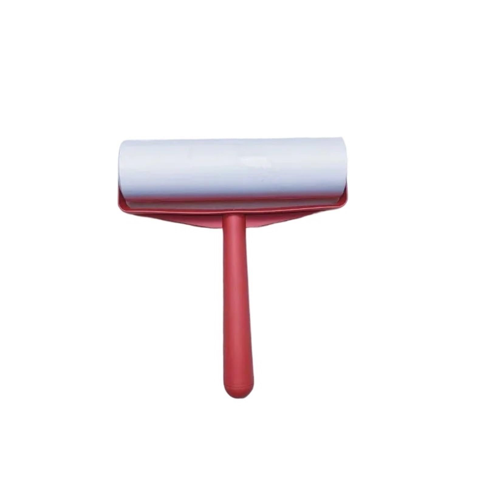 1 Manico 6/8 Rotolo di Carta strappabile in Spazzola a Rullo appiccicosa for Rimuovere peli Animali Domestici for Pulizia tappeti per Vestiti, Divano, Letto(Pink-1handle 6roll Paper)