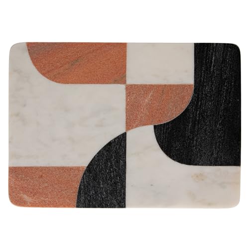 Tabla de cortar rectangular de mármol con diseño abstracto miniatura 5