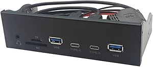 ZENWORYS USB Front Panel for PC 2 X USB 3.2 GEN1 5Gbps + 2 X Type-C Hub ...