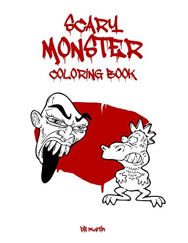 Scary Monster coloring book: Cute horror Monsters to color for kids and adults