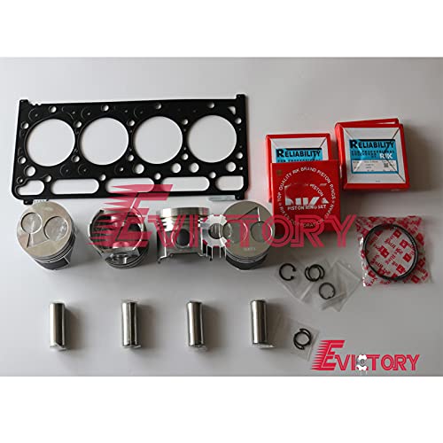 Kit révision Kubota V2203 pour réparer les pertes de compression avec joint de piston V2203M