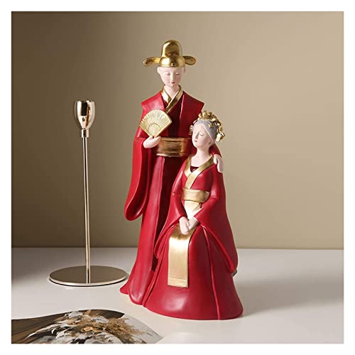 Esculturas de Arte Decoraciones de Mesa Resina Hecha a Mano Amantes tallados Pareja Estatua Escultura para Regalo de San Valentín Boda Hogar Decoración de Boda Adorno de Escritorio Fiesta
