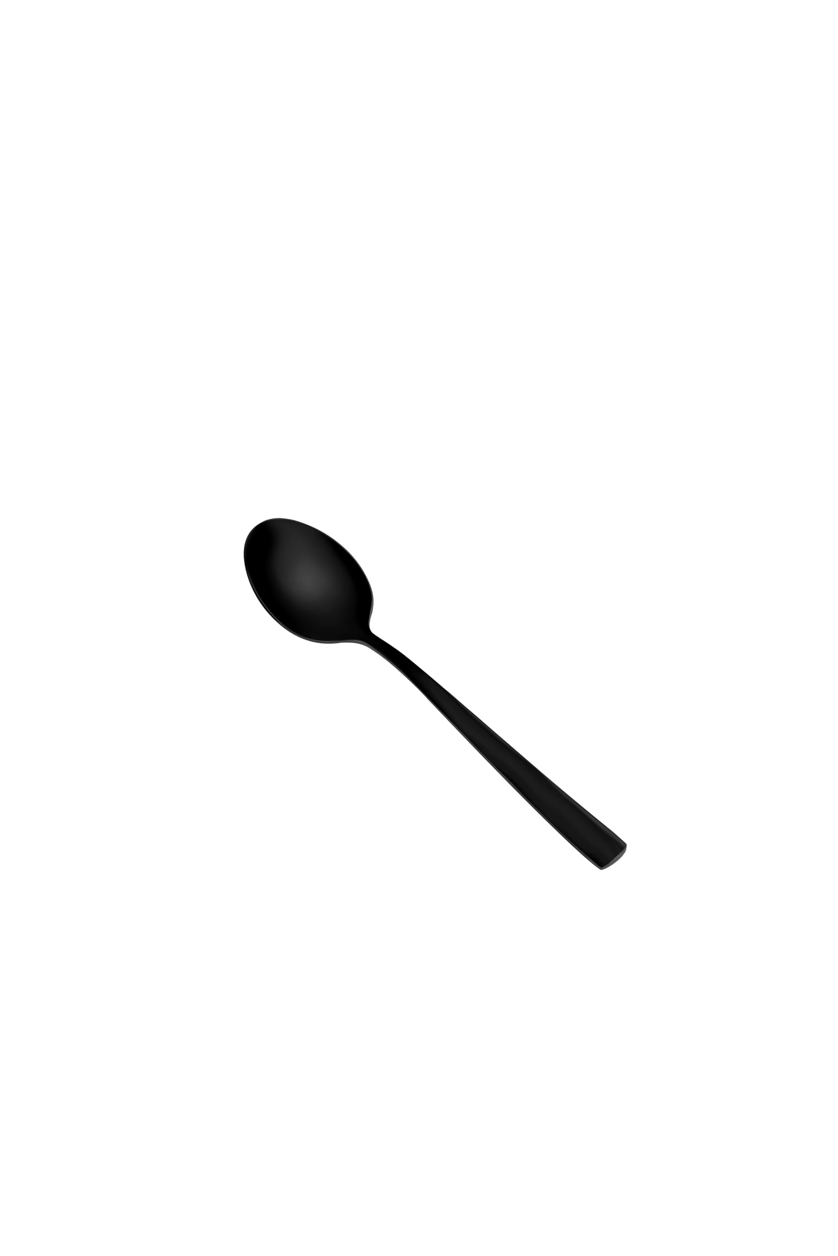 Stainless Steel Teaspoons Plated with Black Titanium, Black Tea Spoons with Mirror Polished Finish - Image 2