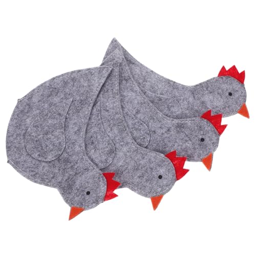 OKUMEYR Copri-uova di Pasqua a Forma di Pollo 4 Pezzi Sacchetti di Tessuto per Uova di Pulcino Coperture Calde per Decorazioni per Feste di Pasqua