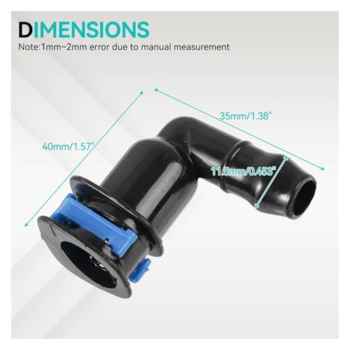 Bomba lavaparabrisas 1J0955665E con codo para Audi A6 A8 y TT 12V 4