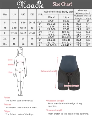Short de maternité contre les irritations avec taille élastique et poches intégrées - 6