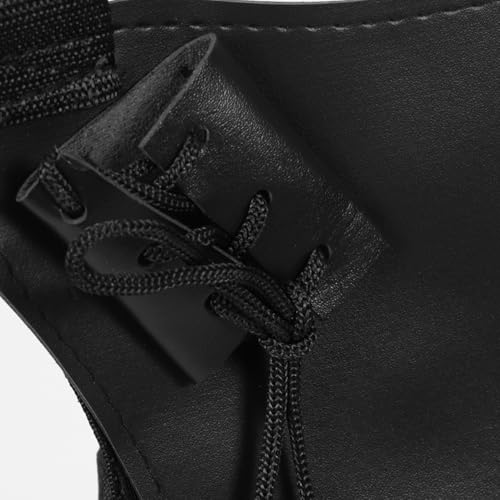 Arnés de hombro Ninja Back bolsa de cuero doble espada cosplay 8
