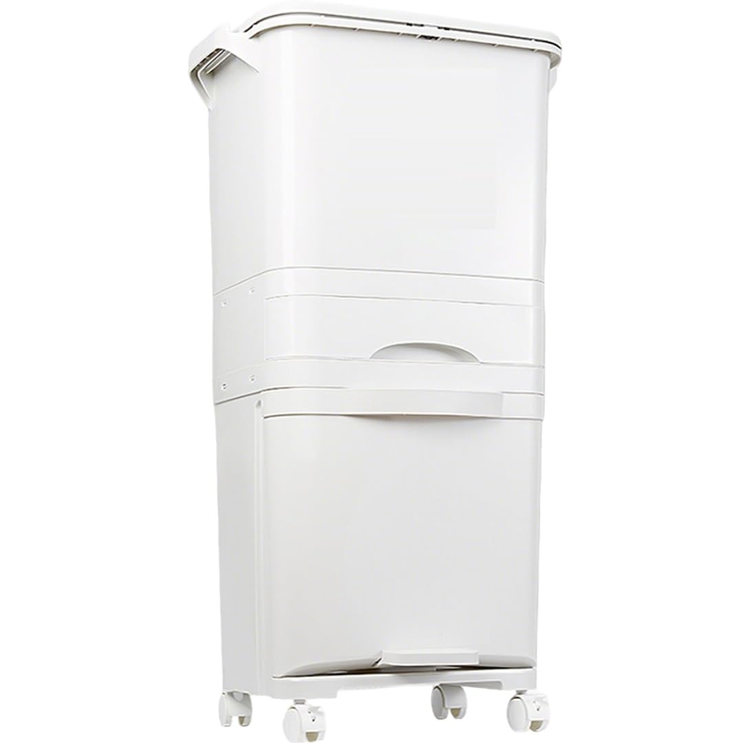 Recycle Waste Garbage Container for Kitchen Cabinet Pullouts, Commercial Office Wastebasket, Outdoor Garbage Can，Both Indoor Or Outdoor Use，Restaurants/Hospitals/Offices(A)