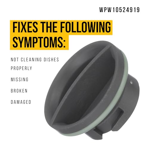 Image of PartsBroz WPW10524919 Rinse Aid Cap - Compatible With KitchenAid Jenn-Air Whirlpool Amana Dishwasher - Replaces AP6022604 W10524919 W10524923 2684856 PS11755938 Ultra Durable Replacement