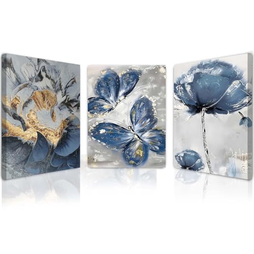 Toiles encadrées imprimés floraux Qiukoo décoration murale salon