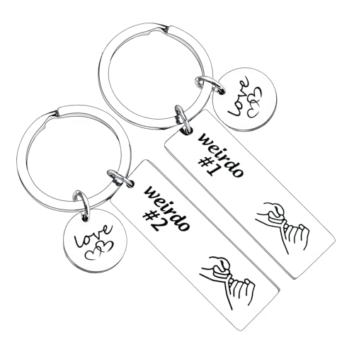 Presentes engraçados para casal, chaveiro para ele, marido, esposa, namorada, namorado, aniversário, presente de casamento, Prata, tamanho �nico