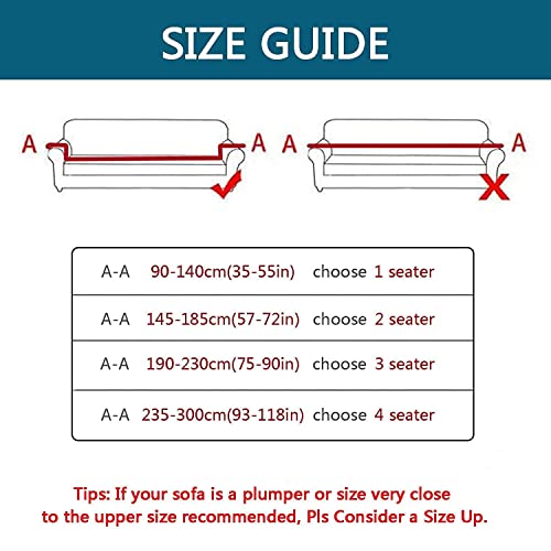 Housse de canapé extensible 2 places élastique pour rénover un meuble - 6