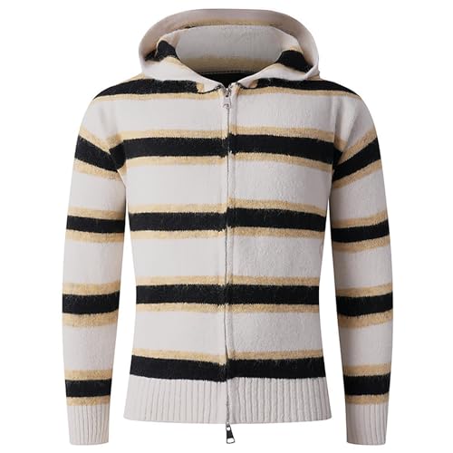 Jersey invierno hombre de rayas estilo casual y cómodo 5