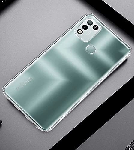 Image of Soft Flexible Silicone Back Cover Compatible with Infinix Hot 10 Play, Transparent Case
