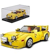 Mould King RX-7 Initial D Toy Car Building Sets with Acrylic Display Case, Collectible Model Car ...