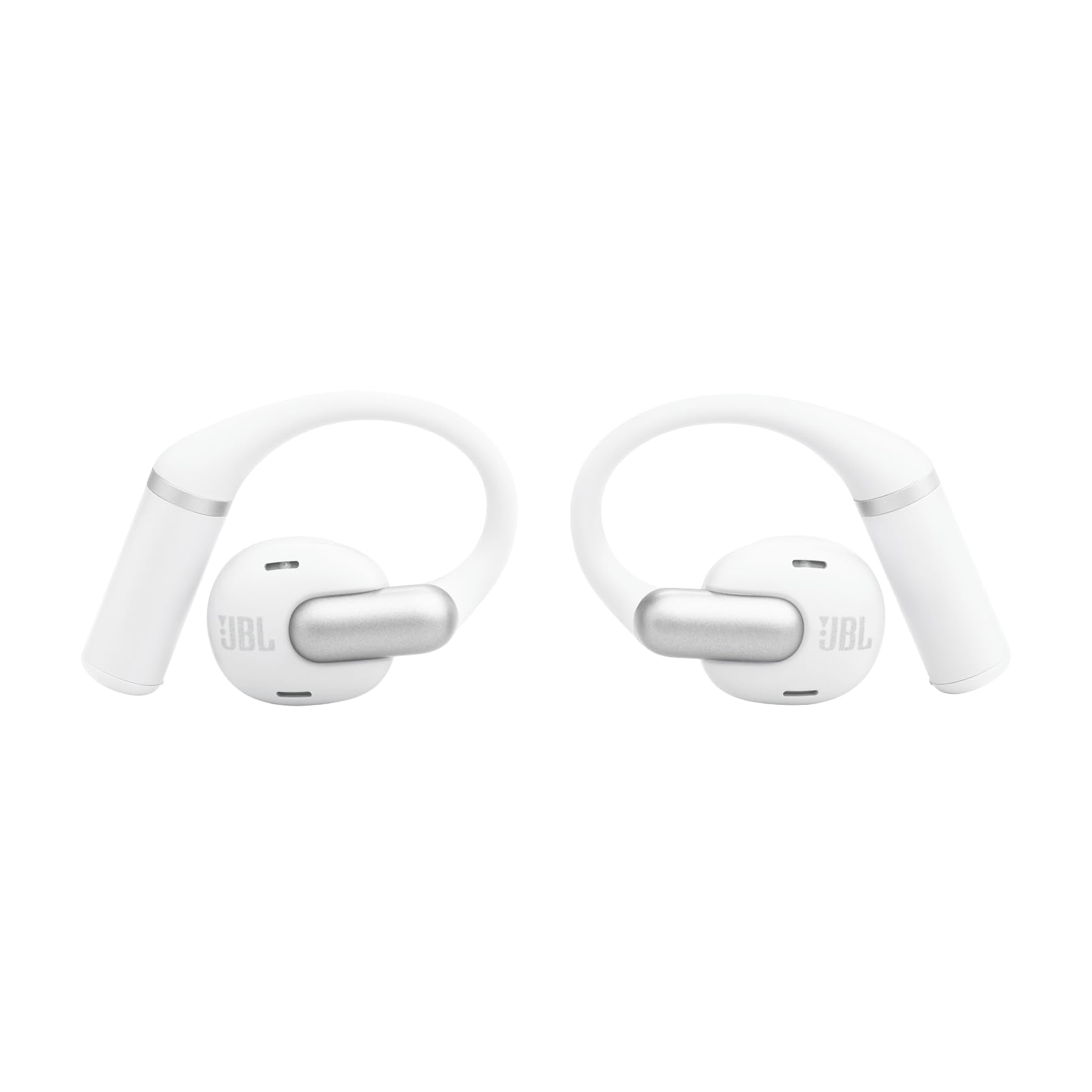 JBL Sense Pro, Auriculares Inalámbricos Open-Ear, Blanco | True Wireless, 38 Horas de Autonomía, Resistencia IP54 al Agua y al Polvo, Tecnología JBL OpenSound y Spatial Sound
