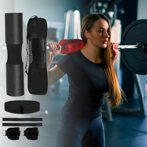 Coussin de squat pour barre de fitness et hip thrusts noir