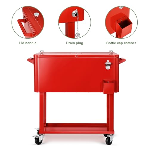 Commercial Stainless Beverage Cart