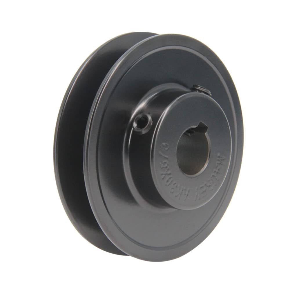 AK30 Réas Web à rainure unique, 3,0" OD 5/8" Alésage V-Belt Poulie Fonte pour courroie trapézoïdale (5/8"Bore-3"OD,1Groove)