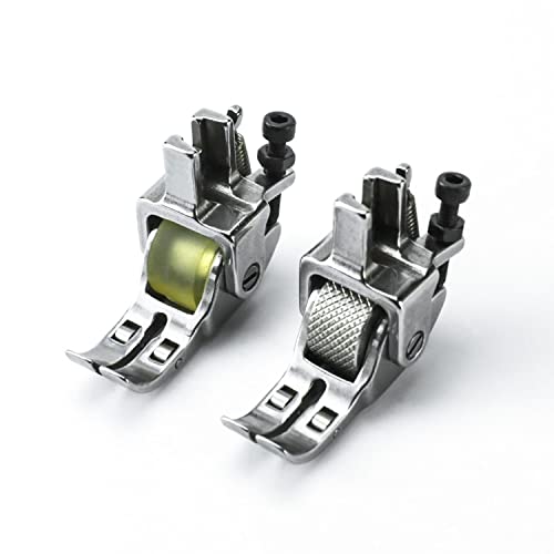 Blooy - 2 PCS Roller Presser Foot para máquina de coser miniatura 3