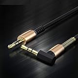 Cable de audio jack macho universal para Samsung Galaxy Ace 4 (3,5 mm), color dorado