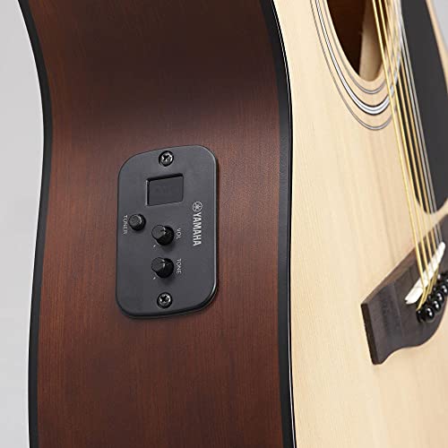 Image of Yamaha FSX80C Tobacco Brown Sunburst Semi Acoustic Guitar (Combo Pack) (Tobacco Brown Sunburst)
