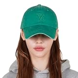 [VARZAR] 3D Monogram Pigment Over Fit Ball Cap Green