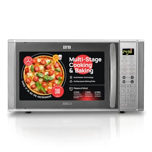 IFB 30 L Convection Microwave Oven (30SC4, Metallic Silver), STANDARD