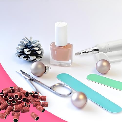 100 Stück Schleifhülsen Nagelfräser, Schleifkappen, Schleifhülsen, für Maniküre Pediküre Nagelkunst, Körnung 80/120/180/240