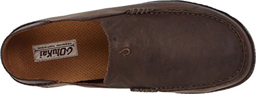 Image of OLUKAI Moloa Men's Premium Leather Shoes, Easy Slip On & Off Design, Casual & Versatile Loafer, Drop-in Heel & Enhanced Traction