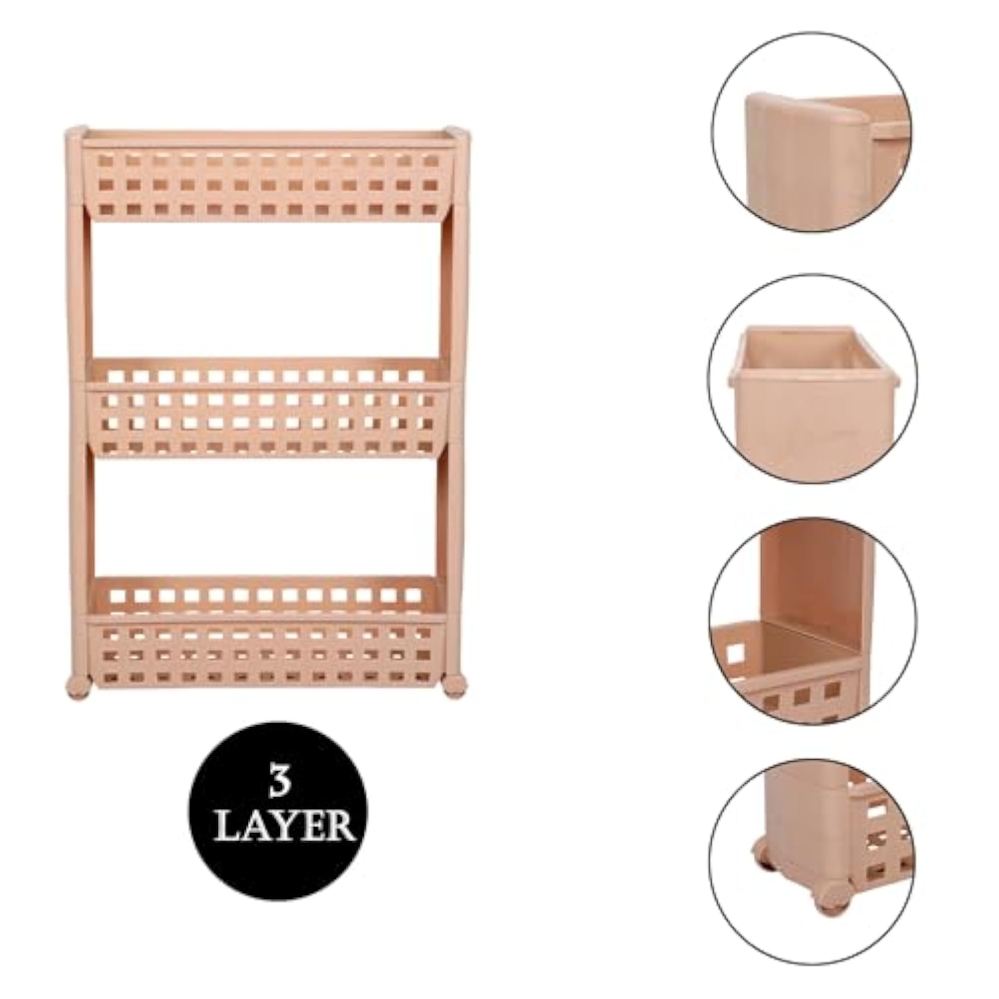 3 Layer Slim Makeup Rack Organizer