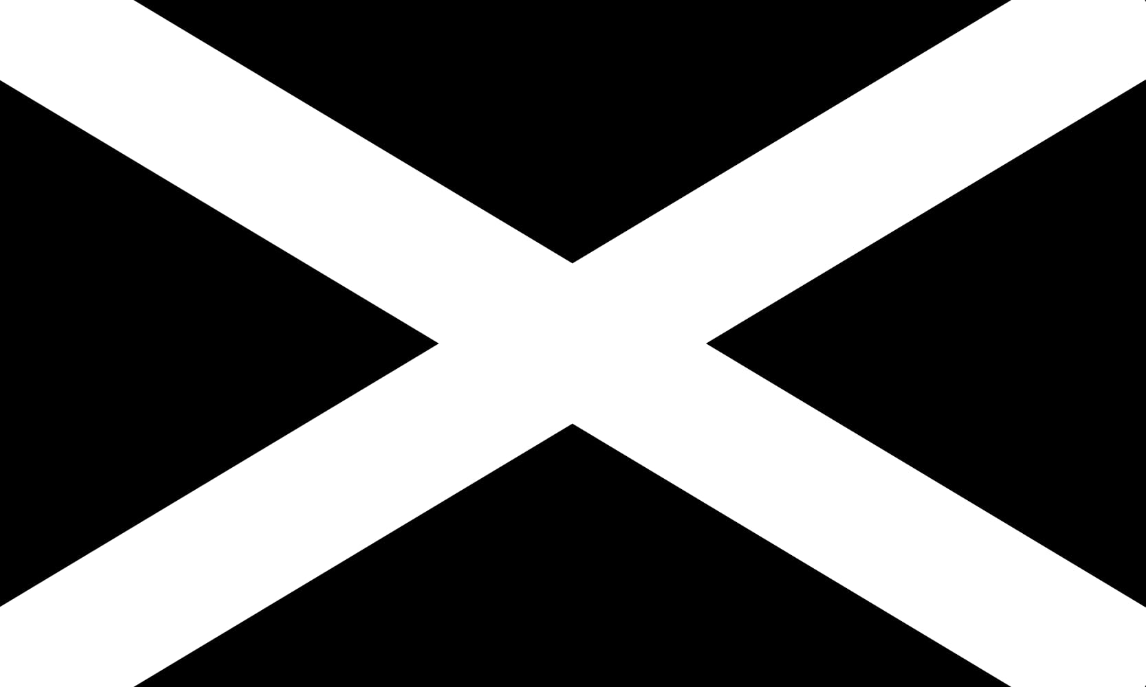 Drapeau Black St. Andrew XL pour décoration de salon rock