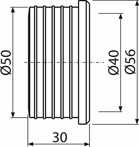 Manicotto Sifone In Gomma, 2 Pz, DN 40/50, Per Tubo Di Scarico - Foto 5