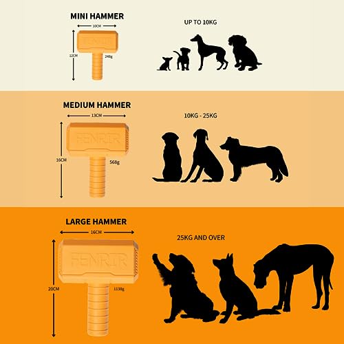 Fenrir Hammer Chew Toy (Large, Orange) - Image 3