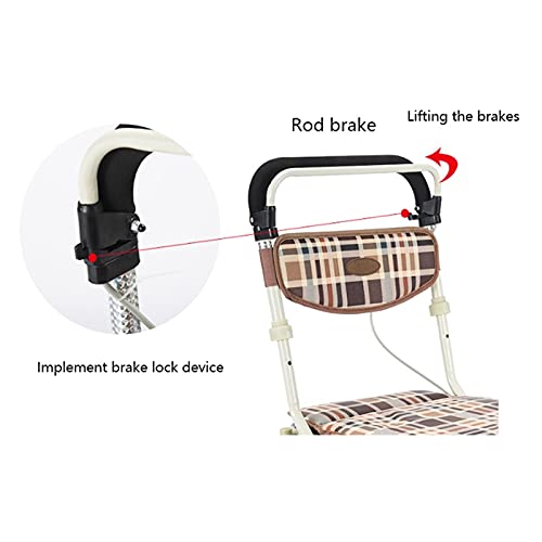 LICHUAN Einkaufstrolley, zusammenklappbar, leicht, mit 4 Rädern, für Damen, Einkaufen, Picknick, Aufbewahrung zu Hause… – Bild 8