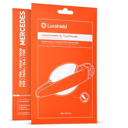 Luxshield Auto Türgriff Schutzfolie Griffmulde für Mercedes Benz GLB X247 I 2019-2025 - Kratzschutz, Lackschutzfolie - Transparent glänzend