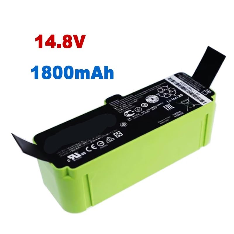 TVHQZVIA Battery?14.4V 1800/5200mAh Battery ?Compatible for Roomba 600 700 800 900 Series Vacuum Cleaner for 655 780 805 890 960 Part(1800mAh)